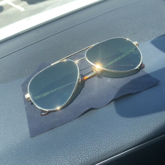 Saint Laurent gold classic 11 sunglasses - Picture 3 of 11